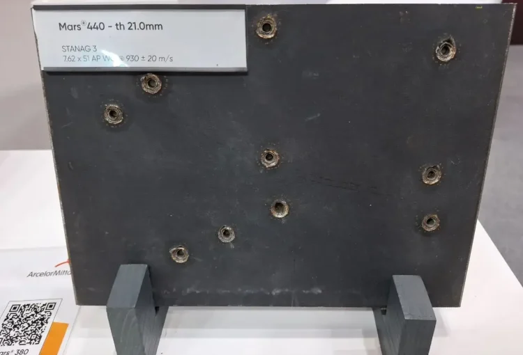 MARS bulletproof steel plate from Industeel used for high-level ballistic and blast protection